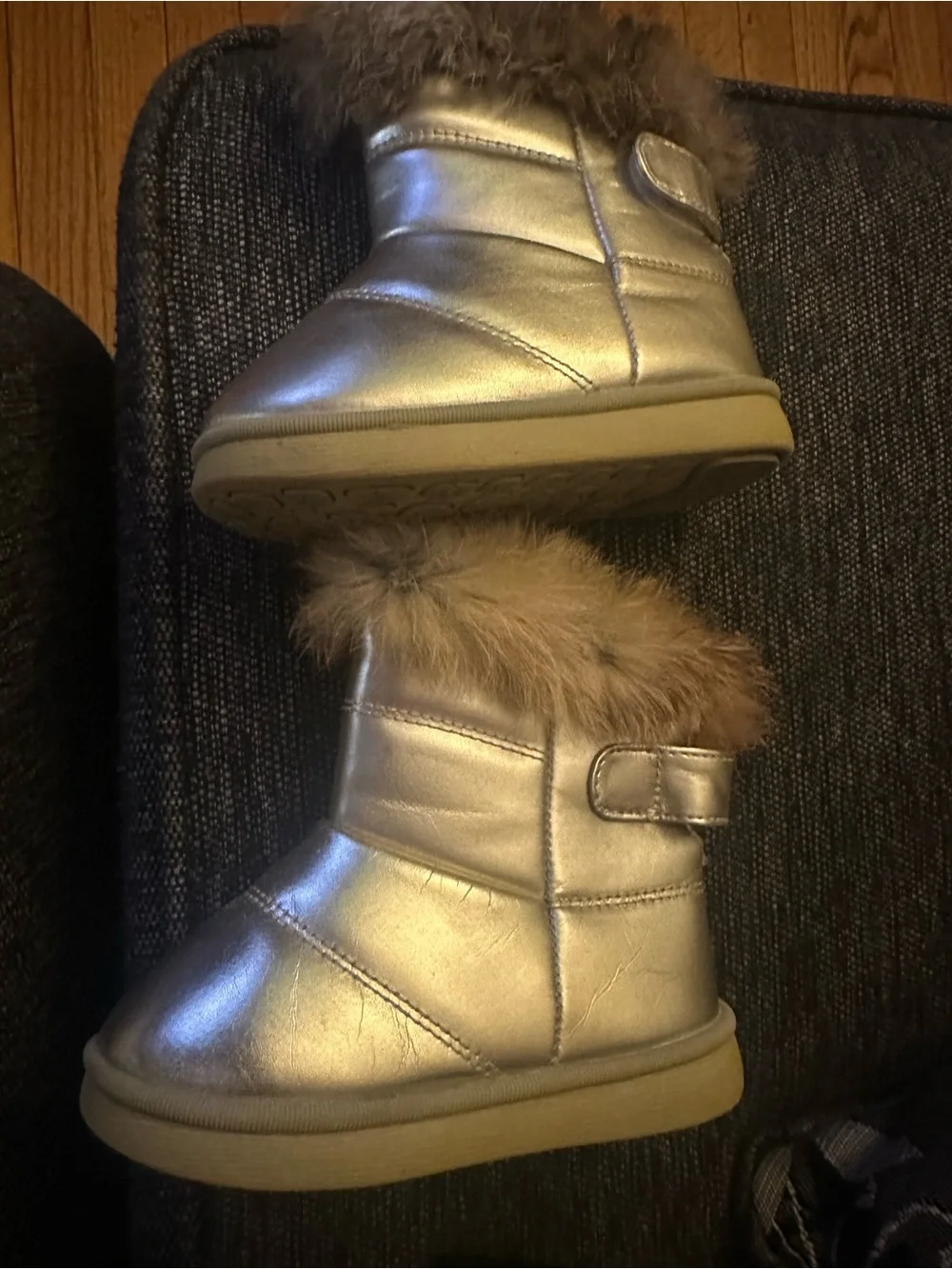 Kids Gold Boots